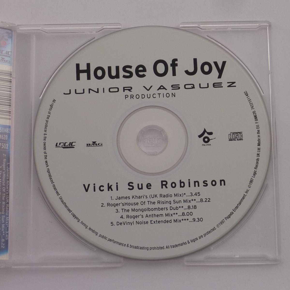 Vicki Sue Robinson House Of Joy CD Single CD1