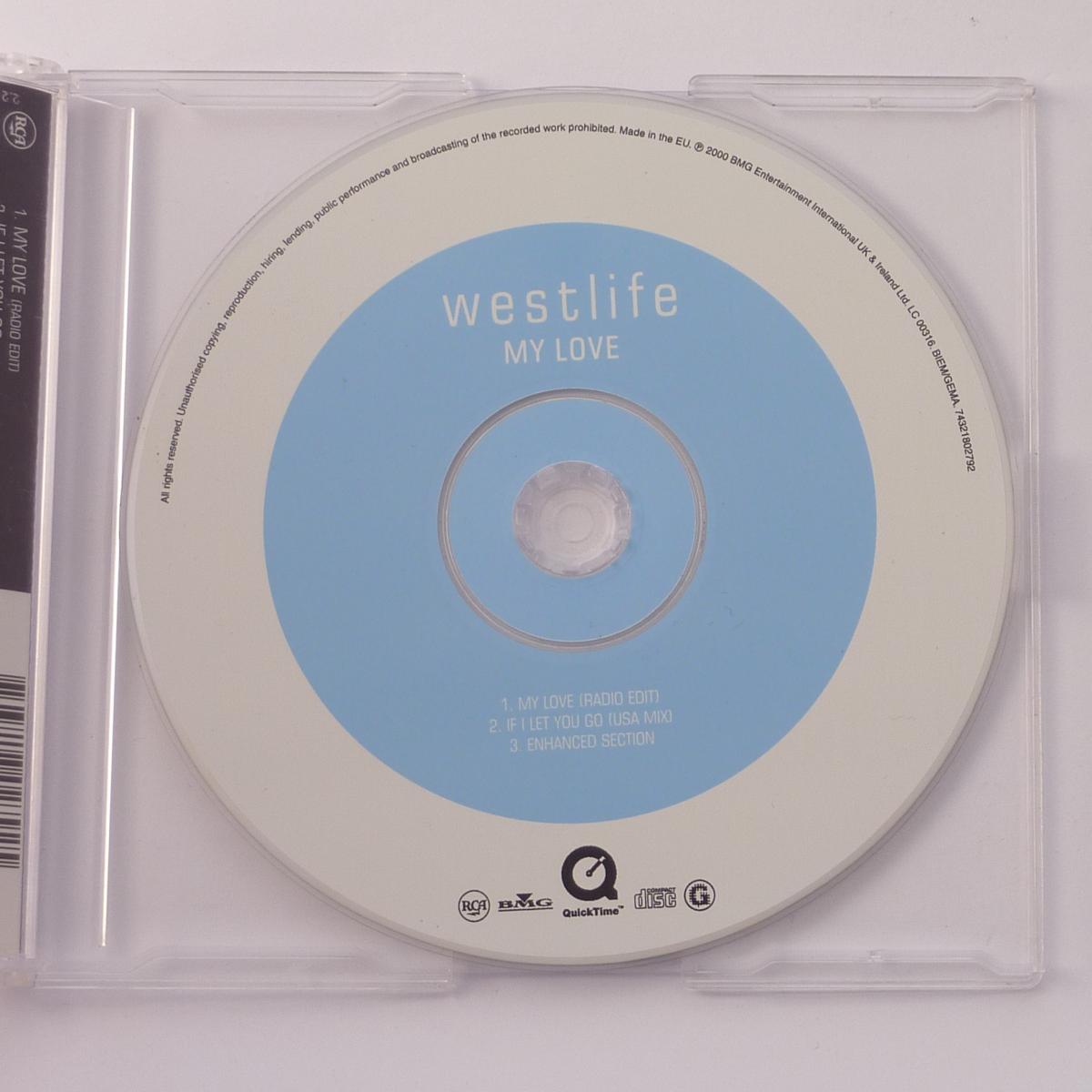 Westlife My Love CD Single Enhanced