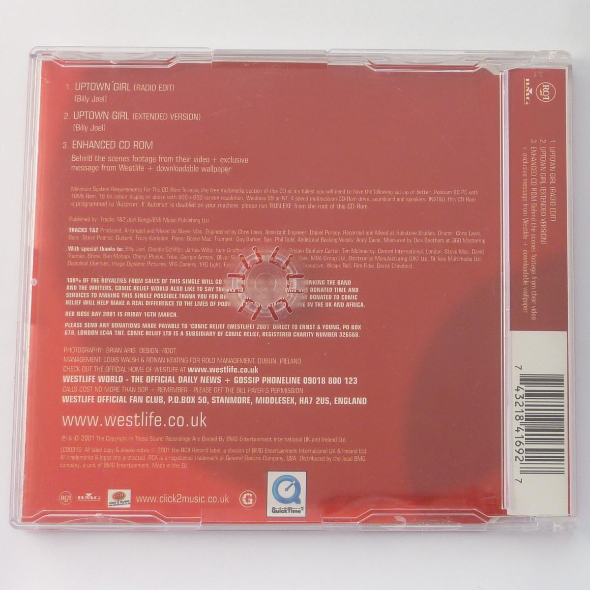 Westlife Uptown Girl CD Single Enhanced Limited Edition