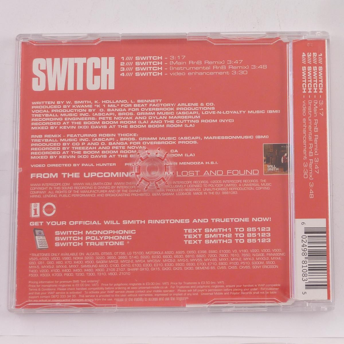 Will Smith Switch CD Maxi-Single Enhanced