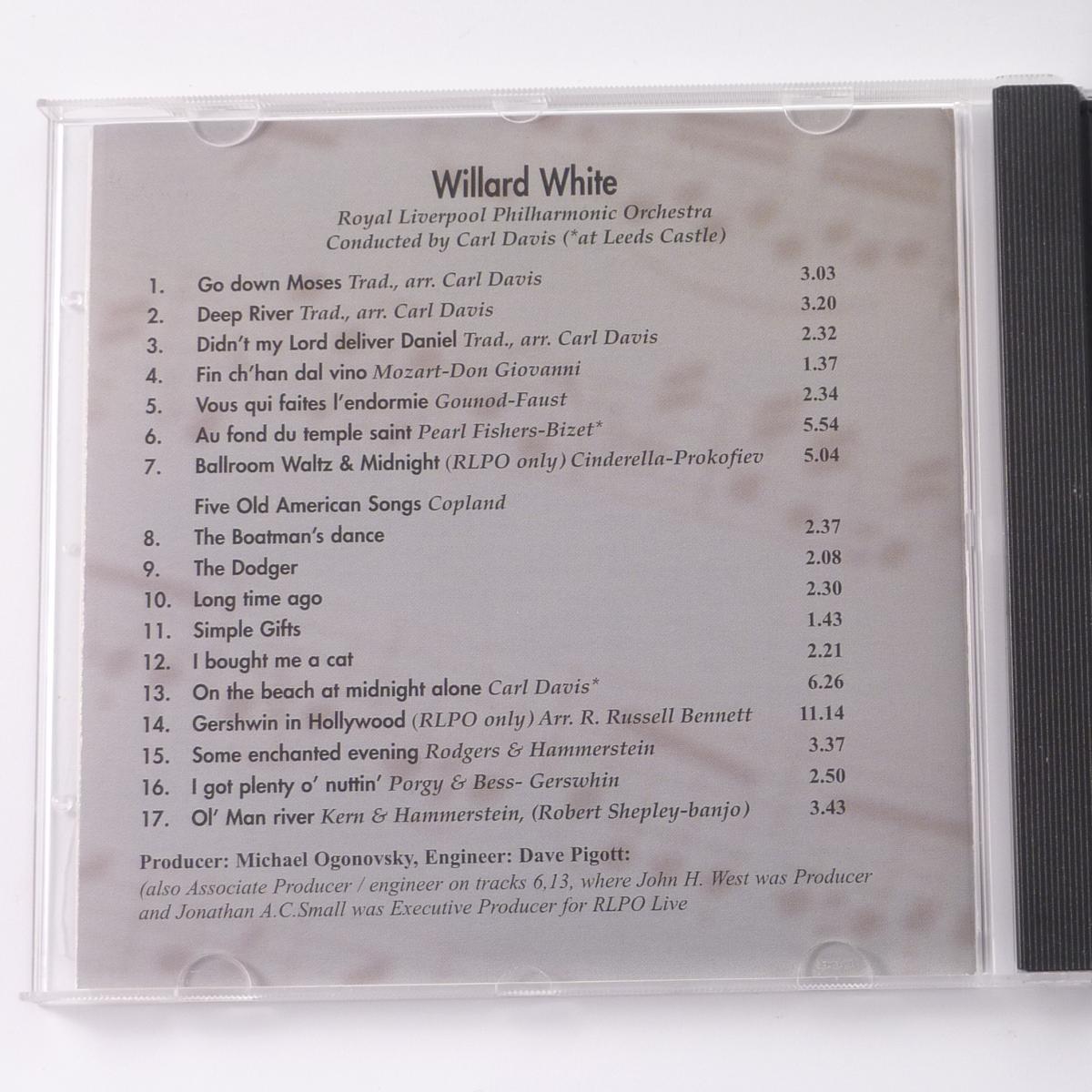 Willard White Willard White In Concert CD Album