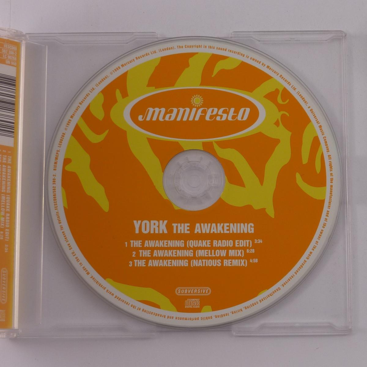 York The Awakening CD Single