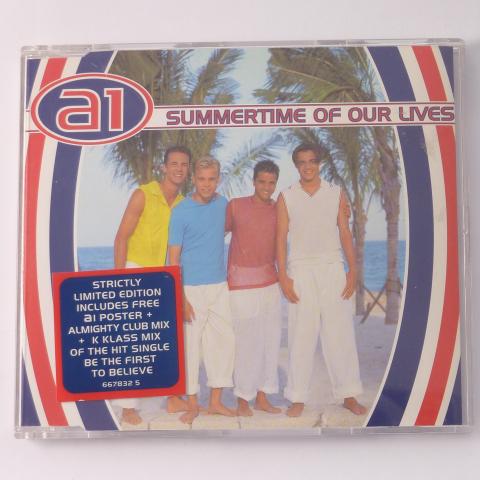 A1 Summertime Of Our Lives CD Single Limited Edition Poster