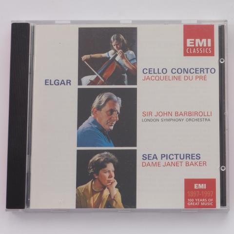 Elgar - Jacqueline du Pré - Sir John Barbirolli - London Symphony Orchestra - Janet Baker Cello Concerto / Sea Pictures CD Reissue