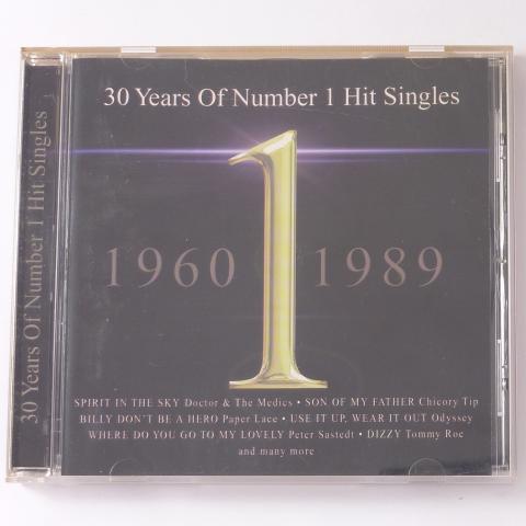 Various 30 Years Of Number 1 Hit Singles 1960 1989 CD Compilation